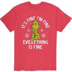 Airwaves Dr. Seuss The Grinch It's Fine T-shirt - Red