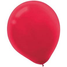 Amscan 12 in. Apple Red Birthday Latex Balloons (72-Count, 4-Pack)