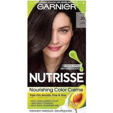 Hair Dyes & Color Treatments Garnier Nutrisse Nourishing Color Creme #20 Soft Black