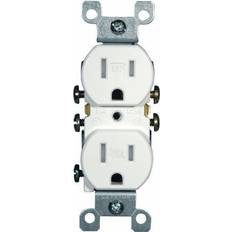 Electrical Enclosures Leviton Tamper Resistant Duplex Receptacle White