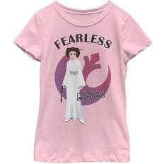 Fifth Sun Girl's Star Wars Galaxy of Adventures Fearless Princess Leia T-shirt - Light Pink (STRW00277GTS)