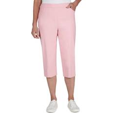 Alfred Dunner Petite Slimming Countour Allure Capri - Blush