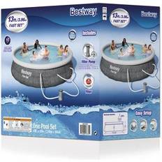 Bestway 13ft Fast Set Rattan Inflatable Pool