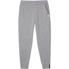 Lacoste Slim Fit Heathered Cotton Blend Tracksuit Pants - Grey Chine