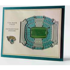 YouTheFan Jacksonville Jaguars 3D Stadium Wall Art Decor