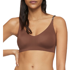 Calvin Klein Invisibles Lightly Lined Triangle Bralette - Chestnut