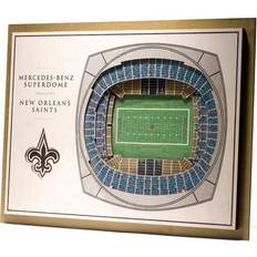 YouTheFan New Orleans Saints Layer Stadiumviews 3D Wall Art Decor