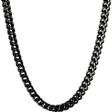Lynx Foxtail Chain Necklace - Black