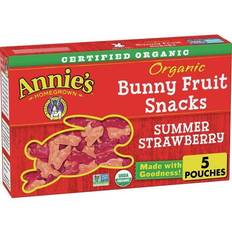 Annies Homegrown Organic Summer Strawberry Bunny Fruit Snacks 113.398g 5pack