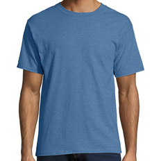 Hanes Beefy-T Crewneck Short-Sleeve T-shirt Unisex - Heather Blue