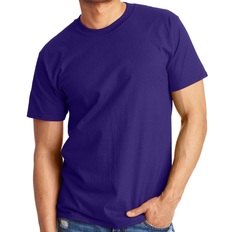 Hanes Beefy-T Crewneck Short-Sleeve T-shirt Unisex - Purple