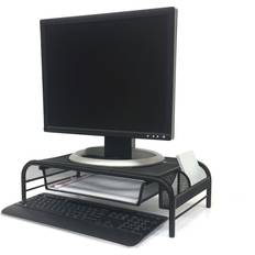 Laptop Stands Mind Reader Metal Mesh Monitor Stand And Desk Organizer with Drawer