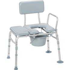 Exercise Benches & Racks Drive Medical Aluminum Padded Transfer Bench And Commode Bench