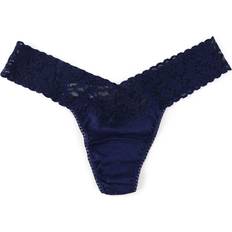 Hanky Panky Supima Cotton Low Rise Thong - Navy