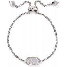 Kendra Scott Bracelets Kendra Scott Elaina Drusy Bracelet - Silver/Rhodium/Iridescent Drusy
