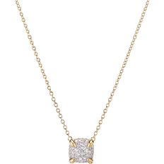 David Yurman Chatelaine Pendant Necklace - Gold/Pavé Diamonds