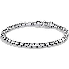 David Yurman Men's Double Box Chain Bracelet - Silver - Size M