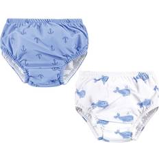 Swim Diapers Hudson Baby Swim Diaper - Blue Whale Navy Anchor