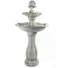 Fountains Sunnydaze 2-Tier Arcade Solar Outdoor Water