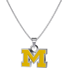 Dayna Designs University of Michigan Pendant Necklace - Silver/Yellow