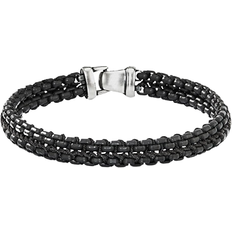 David Yurman Woven Box Chain Bracelet - Black