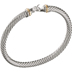 David Yurman Cable Classic Buckle Bracelet - Silver/Gold