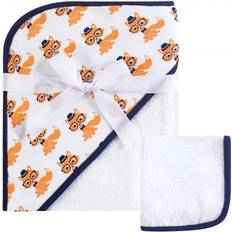 Hudson Baby Hooded Towel and Washcloth Set Nerdy Fox