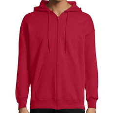 Hanes Ultimate Cotton Heavyweight Full Zip Hoodie - Deep Red