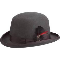 Scala Wool Felt Derby Hat - Charcoal
