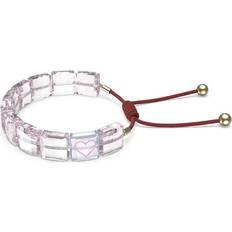 Swarovski Letra Heart Bracelet - Gold/Pink/Red