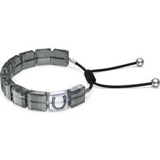 Swarovski Letra Horse Shoe Bracelet - Silver/Grey/Black