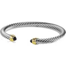 David Yurman Semiprecious Cable Classics Bracelet - Silver/Gold/Black