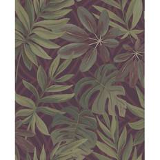 A-Street Prints Nocturnum Maroon Leaf (2763-24243)