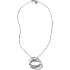 John Hardy Bamboo Interlinking Pendant Necklace - Silver/Black