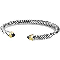 David Yurman Cable Classics Bracelet - Silver/Gold/Black