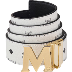 Men - White Belts MCM Claus M Reversible Belt - White