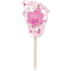 Folat Partypicks, Babyfot It´s a girl 24-pack