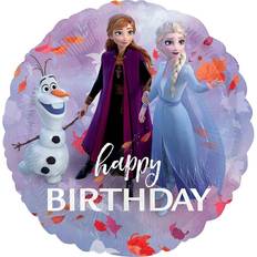 Disney Text & Theme Balloons Disney Frozen Frost 2 Standard Folieballong Happy Birthday S60 4 Multifärg