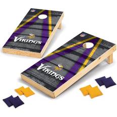 Wild Sports Minnesota Vikings Vintage Triangle Wood Tournament Cornhole Board Set