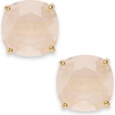 Kate Spade New York Small Square Stud Earrings- Gold/Light Pink