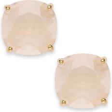 Kate Spade Small Square Stud Earrings- Gold/Light Pink