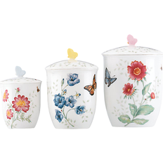 White Kitchen Containers Lenox Butterfly Meadow Kitchen Container 3pcs