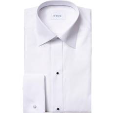 Eton Piqué Tuxedo Shirt - White