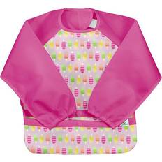 Green Sprouts Snap & Go Easy Wear Long Sleeve Bib Pink Popsicles 12-24 month