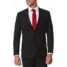Haggar mens Iron Free Premium Khaki Classic Fit Pleat Front Expandable  Waist Casual Pants, Black, 32W x 30L US at  Men's Clothing store