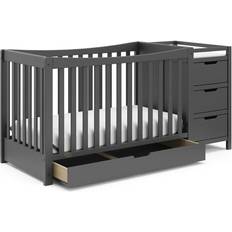 Storage Option Bedside Crib Graco Remi 4-in-1 Convertible Crib and Changer with Drawer