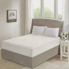 Twin Mattress Covers Beautyrest Cotton Heated Mattress Cover White (190.5x99.1)