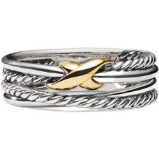 Women Rings David Yurman X Crossover Ring - Silver/Gold