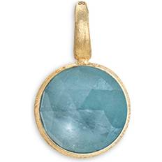 Marco Bicego Jaipur Small Stackable Pendant - Gold/Aquamarine