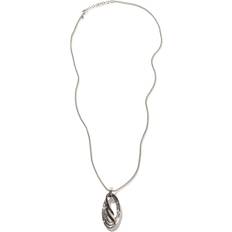 John Hardy Bamboo Amplified Pendant Necklace - Silver/Black